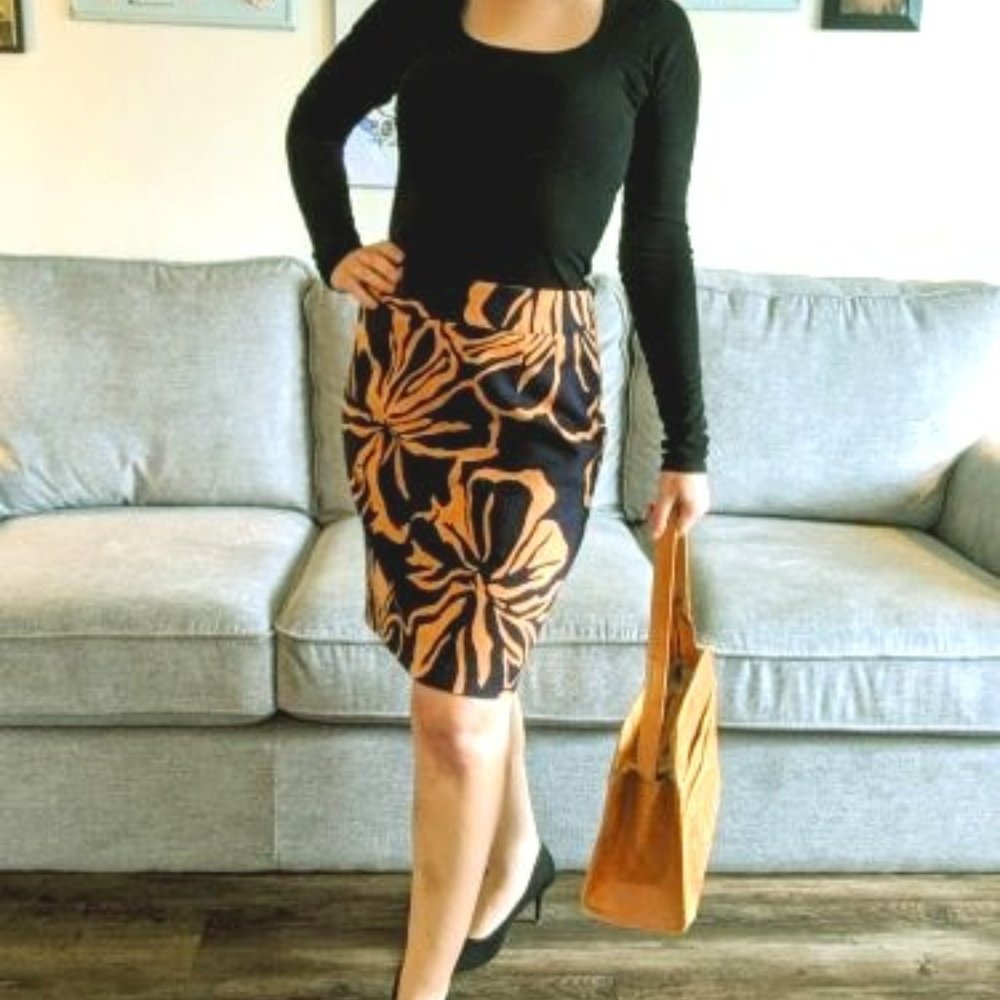 Grace Elements Floral Pencil Skirt